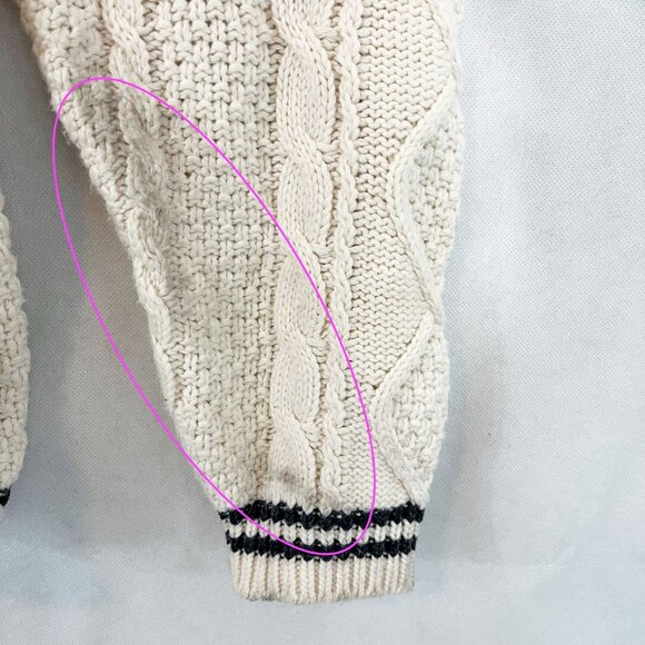 Taylor Swift Folklore Album Chest Patch Varsity Cardigan Sweater - Size XL/2XL - Picture 7 of 8